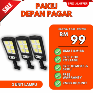 Lampu Solar - 3 Unit